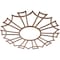 Ekena Millwork Augustus Wood Fretwork Pierced Ceiling Medallion, Walnut, 26"OD x 9 1/8"ID x 3/8"T CMWP26X26X0375AUWA - alternate 5
